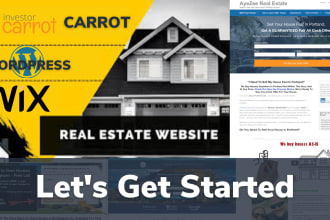 develop investor carrot website with SEO optimization