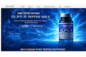 build peptide website peptide store research peptide website nutraceutical store