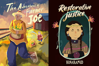 create professional children book illustrations with vibrant whimsical art