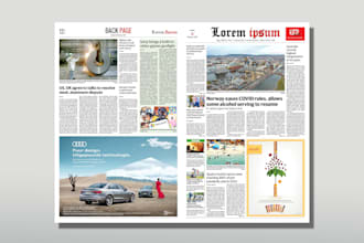 layout and design newspaper in adobe indesign