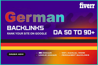 create high quality  german dofollow backlink da germany de seo link building