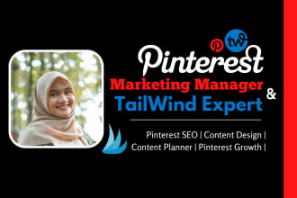 be your pinterest marketing manager and tailwind expert