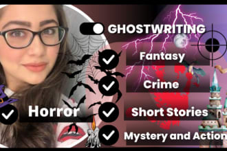 ghostwrite horror crime fantasy short stories and novels