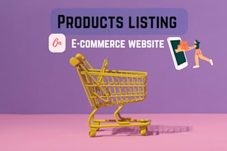products listing on e commerce websites