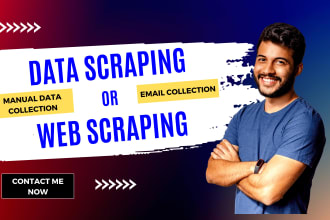 do data scraping and manual scraping from any site