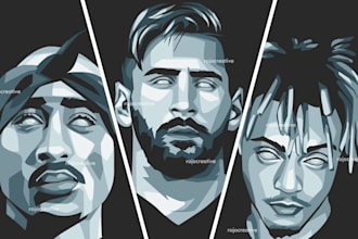 design minimalist vector avatar