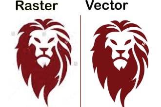 convert your low quality logo or image to vector tracing file, ai eps pdf