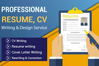 write, edit your executive CV, resume, cover letter