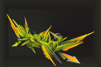 create my style graffiti text for logo, tshirt, sticker, etc