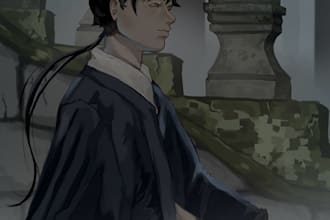 draw custom digital character illustration
