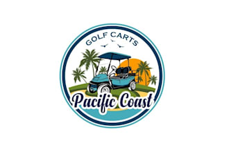 design original golf carts logo without any copyright