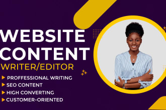 be your professional SEO website content writer or rewriter