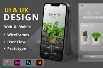 do UI UX designs for websites and mobile apps