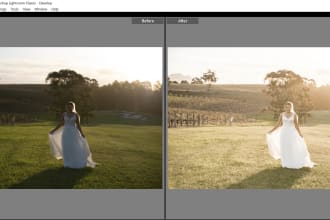 professionally batch cull and edit portrait and wedding photography