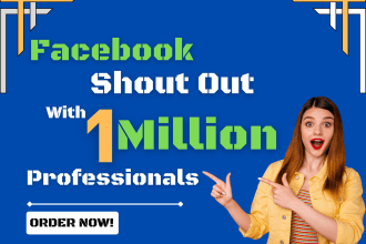 promote and shoutout your content with influence facebook 1 million audiences