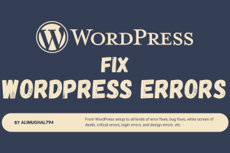 fix wordpress issues, critical errors, elementor fix and bugs