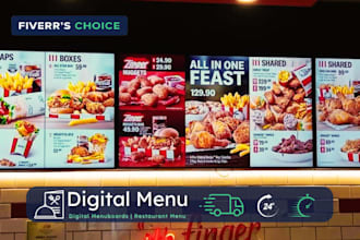 create professional digital restaurant menu