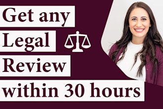 review any legal agreement , legal contract