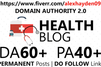 submit guest post in health blog da 60 plus