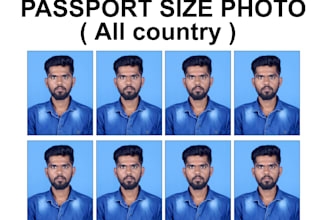 do professional passport size photo for any country