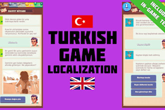 localize your game from english to turkish