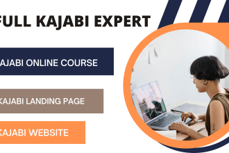design kajabi website and set up kajabi online course