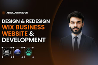 wix website design, wix business website redesign, web dev