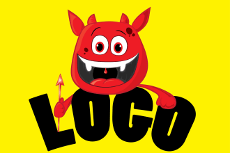 design a creative,unique,custom mascot cartoon logo