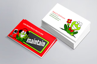make amazing double side business card