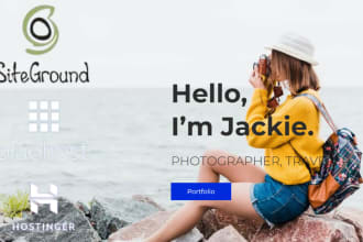 design responsive wordpress website on bluehost, hostinger, siteground