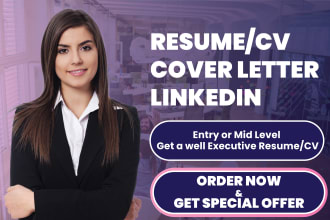 write your resume, CV, cover letter, and linkedin optimization