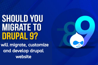 migrate, customize and develop the drupal website