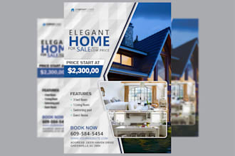create professional real estate flyer design