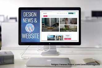 create unique news and worpress website design