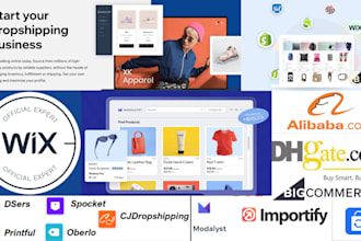 wix autods dropshipping product uploads modalyst fulfill order shipping research