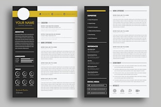 make professional CV and resume design for you