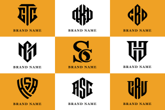 do urban streetwear monogram clothing brand logo design