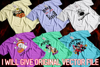 create vector illustration for screen print t shirt design