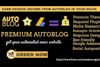 design automated worpress news website