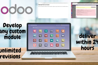 fix errors and bugs and create new odoo module