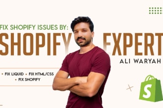 do shopify custom coding or bug fixing and customization