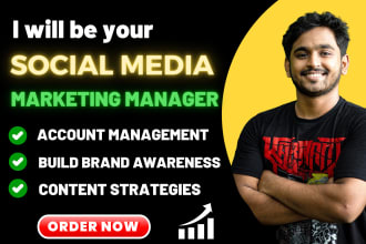 be your social media marketing manager to increase exposure