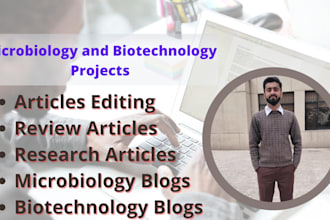 do microbiology, biotechnology and biochemistry tasks