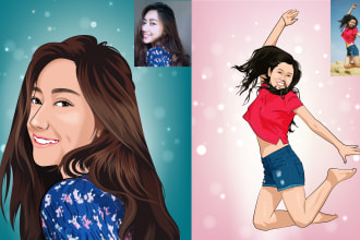 draw a cute cartoon from your photo