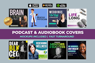 design design modern podcast cover art and podcast artwork