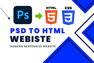 convert PSD to HTML