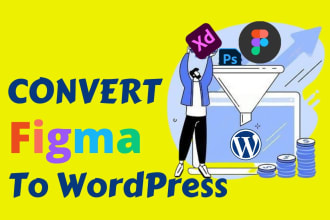 convert figma to wordpress PSD to wordpress HTML to wordpress website design