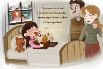 draw children book illustrations with my style