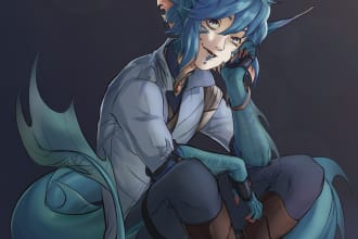 draw characters in anime style