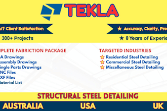 do steel detailing on tekla structure